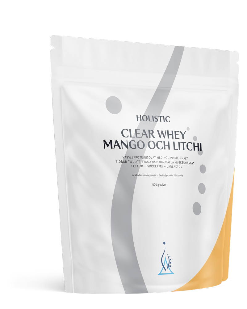 Clear Whey vassleproteinisolat mango och litchi, 500g