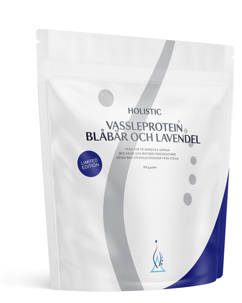 Vassleprotein blåbär och lavendel, 750 g