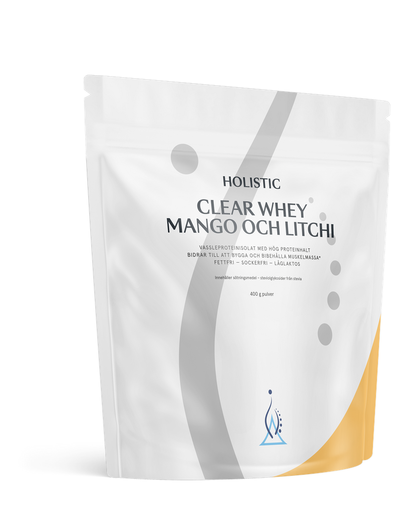 Clear Whey vassleproteinisolat mango och litchi, 400g