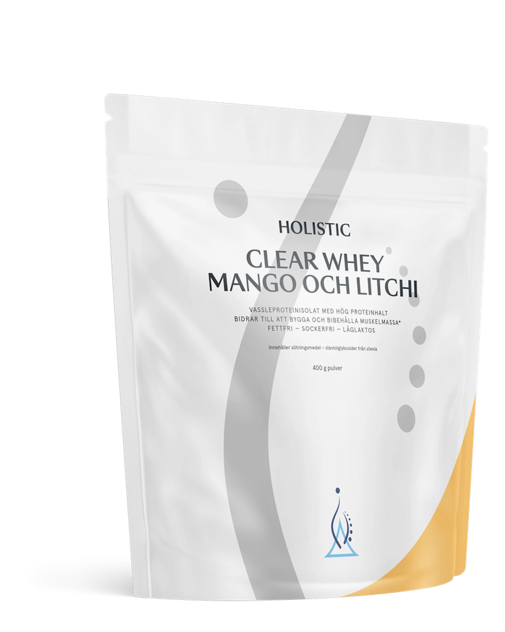 Clear Whey vassleproteinisolat mango och litchi, 400g (1 av 1)